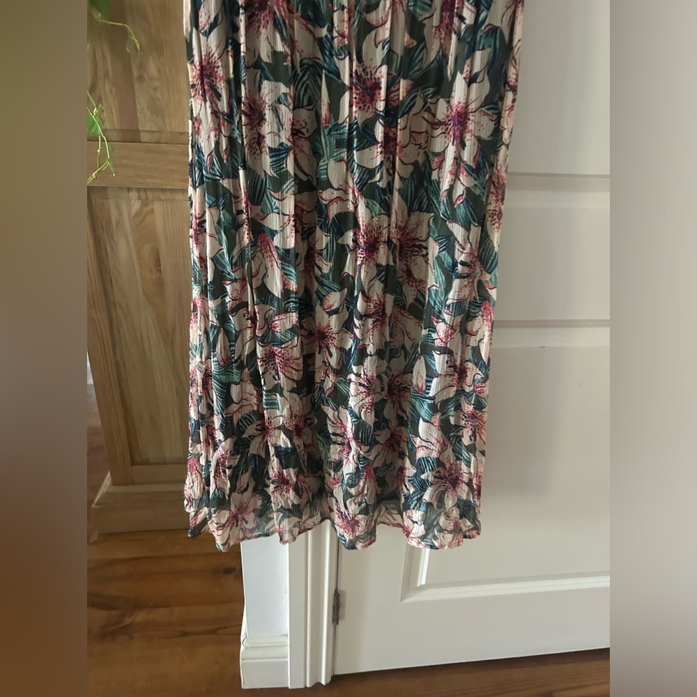 🎀 NEW BA&SH Brook Floral Print Midi Shirt Dress Medium - Picture 13 of 14